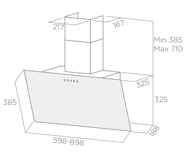 8189977 Вытяжка наклонная Elica SHEEN WH/A/60 белый/серебристый STDN-0017783 - Вид №11