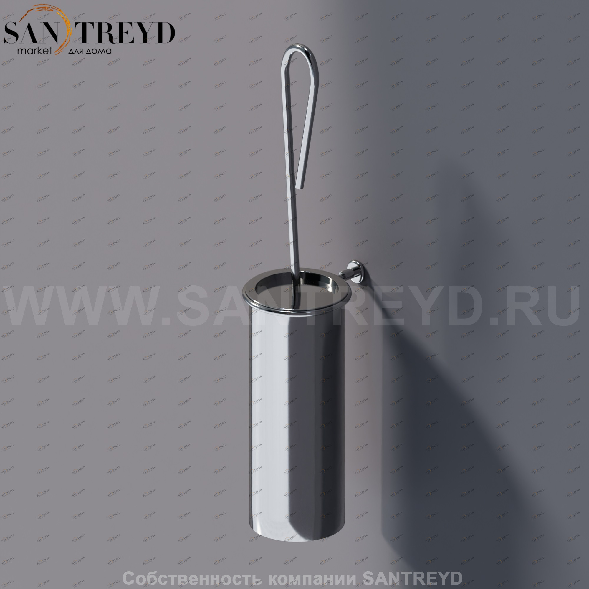 Agape O Туалетный ёрш настенный хромированный AFER0869A Аксессуары O