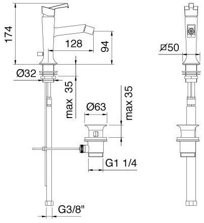 Rubinetterie Treemme Bridge_mono sun-id-1476470 - Вид №1