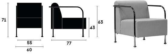 Capdell Кожаное кресло с подлокотниками Bridge sun-id-1493954 - Вид №1
