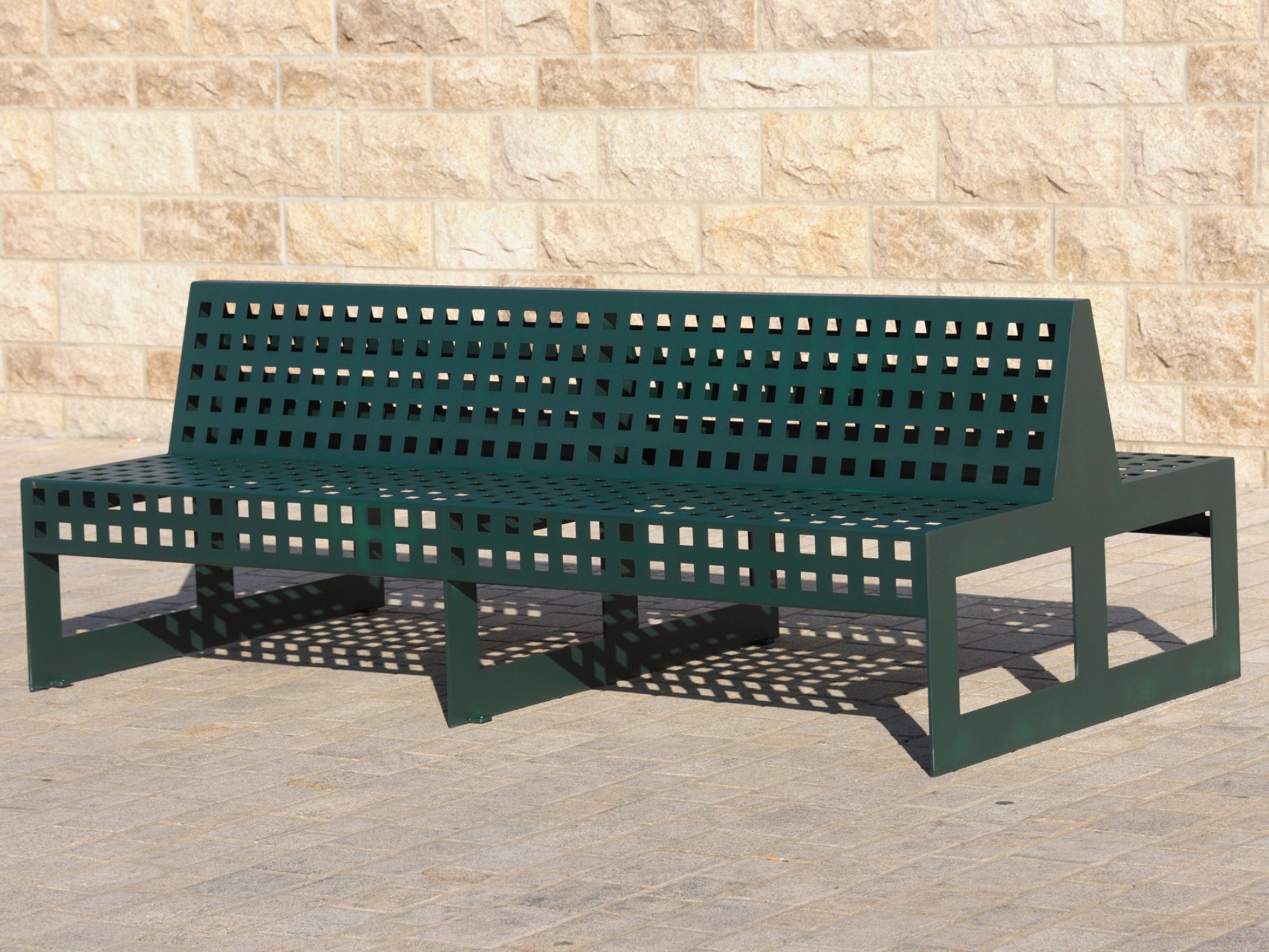 Двойная скамья из нержавеющей стали BENKERT BANKE Chalidor ARCH-00093846 - Вид №1