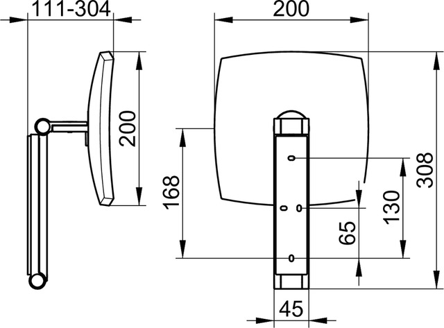 17613010000 Косметическое зеркало KEUCO Kosmetikspiegel - Вид №2