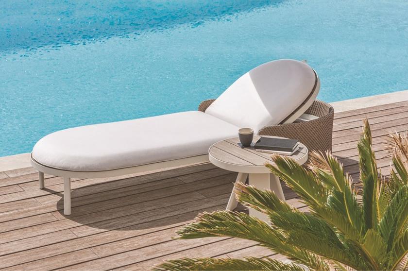 Ethimo Садовый лежак из ткани Esedra Esle00nw0 - Вид №4