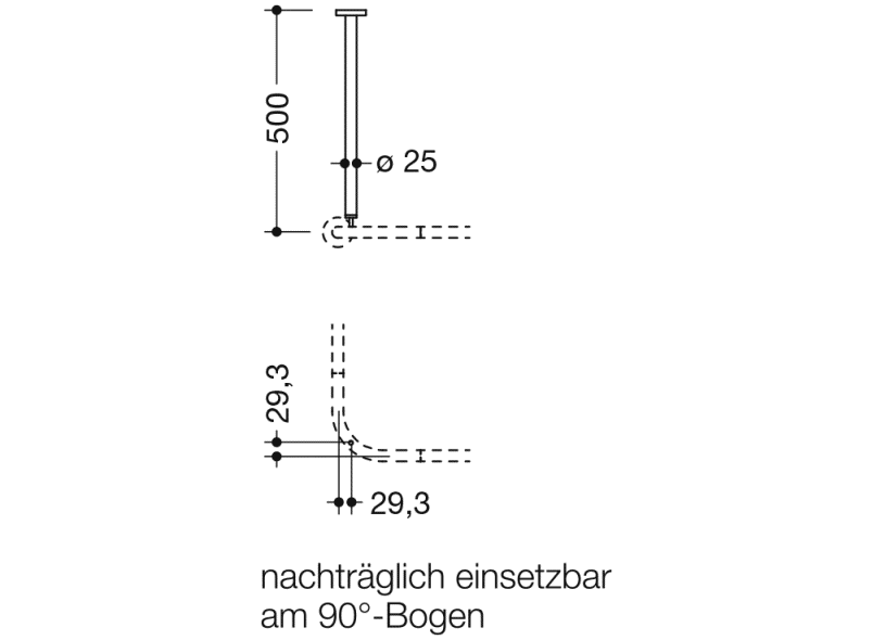 900.34.00240 потолочная подвеска HEWI System 900 - Вид №3
