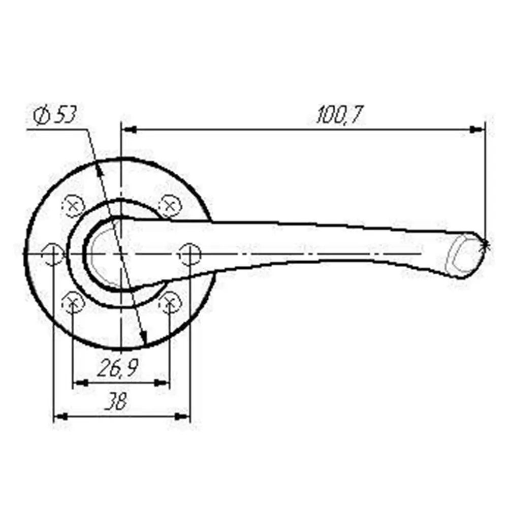 Santreyd Дверные ручки РФ4.20 для межкомнатных дверей 85302279 STLM-0061017 - Вид №3