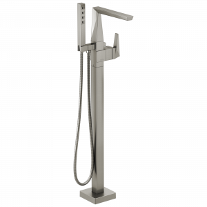 T4743-SSFL Накладка наполнителя ванны на полу с одной ручкой Delta Faucet Trillian Нержавеющая сталь