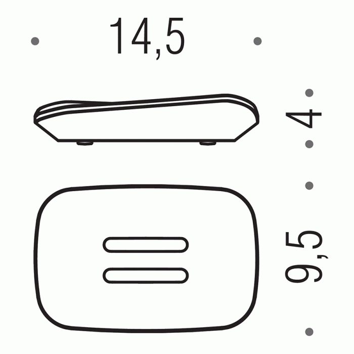 B2540 Мыльница настольная COLOMBO Alize Colombo Design - Вид №2