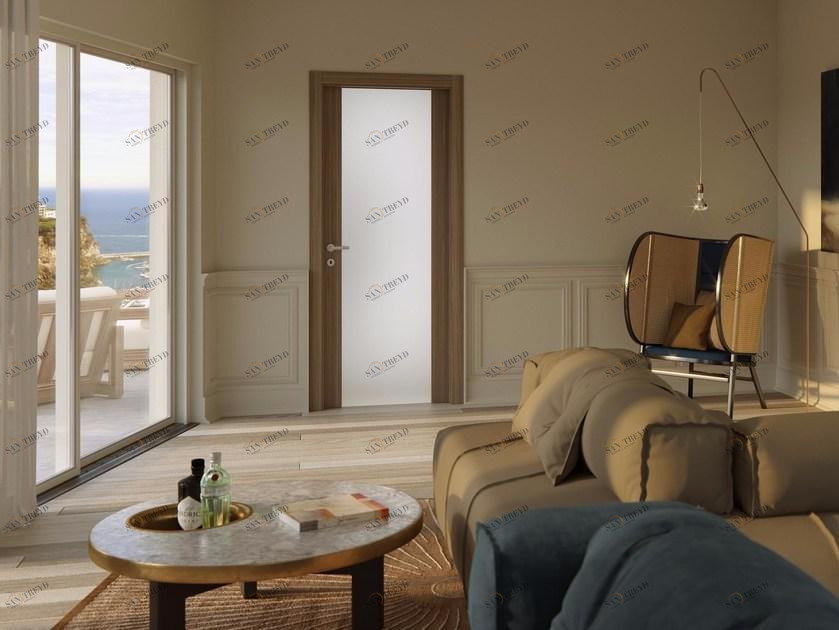 FERREROLEGNO Распашная деревянная дверь в современном стиле Replica sun-id-1485274