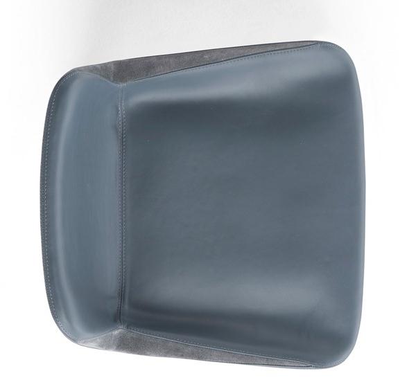 AMURA Высокий кожаный табурет со спинкой Panis sun-id-1385029 - Вид №1