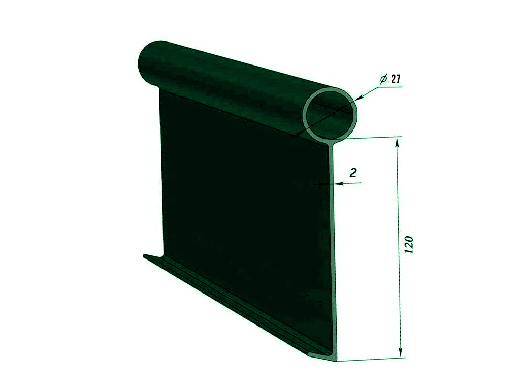 Садовый бордюр "Канта PRO", оливковый ГеоПластБорд GPBST-39 - Вид №1