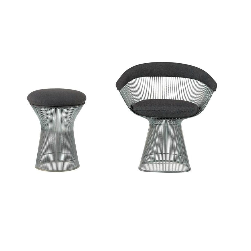 Низкий стул из стали и ткани Knoll Platner ARCH-00049901 - Вид №4