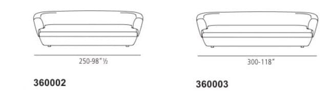 Диван из ткани или кожи Vibieffe 360 Confident ARCH-00130734 - Вид №6