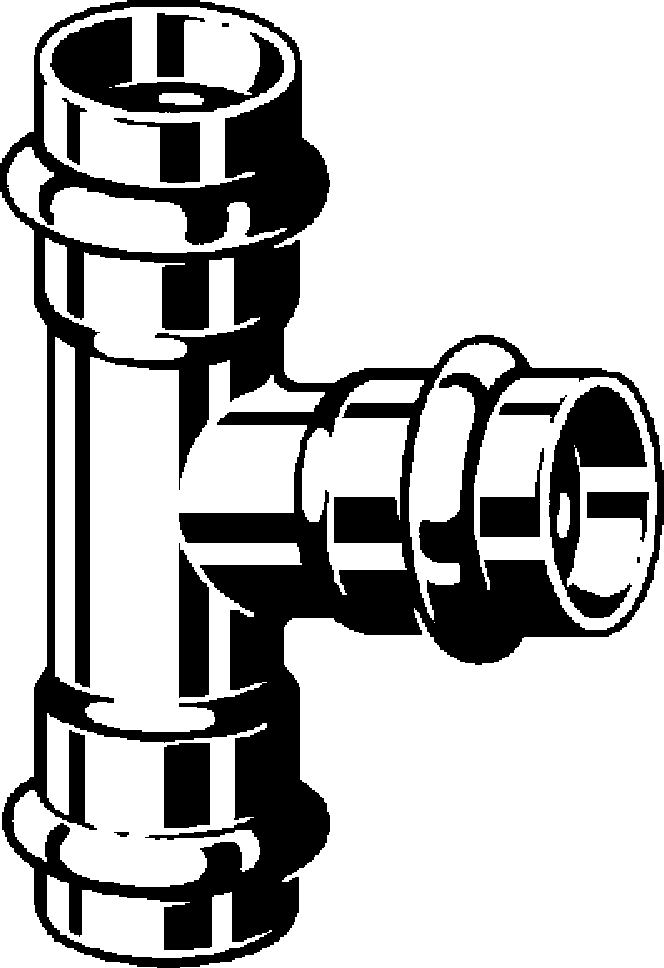 Viega Тройник Sanpress Inox 2318 (452469) 452 469 - Вид №1