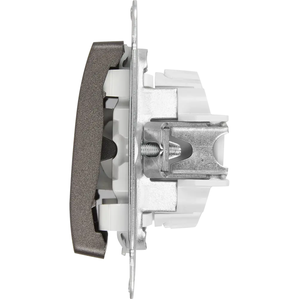 Schneider Electric Glossa — выключатель одноклавишный с подсветкой графит 84730750 STLM-0054188 - Вид №2