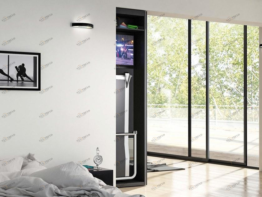 PROTEK® Рама стойки для раздвижной двери с держателем беговой дорожки Bigfoot® sun-id-1389367