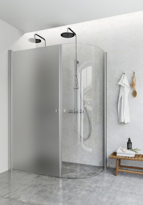 1450454 Igloo Pro J + Душевой Уголок Прямой, Матовый 80X70 Hafa Прозрачный