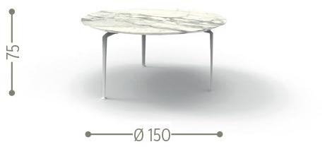 Talenti Садовый стол из керамогранита Cruise alu Crualutpt150 - Вид №6