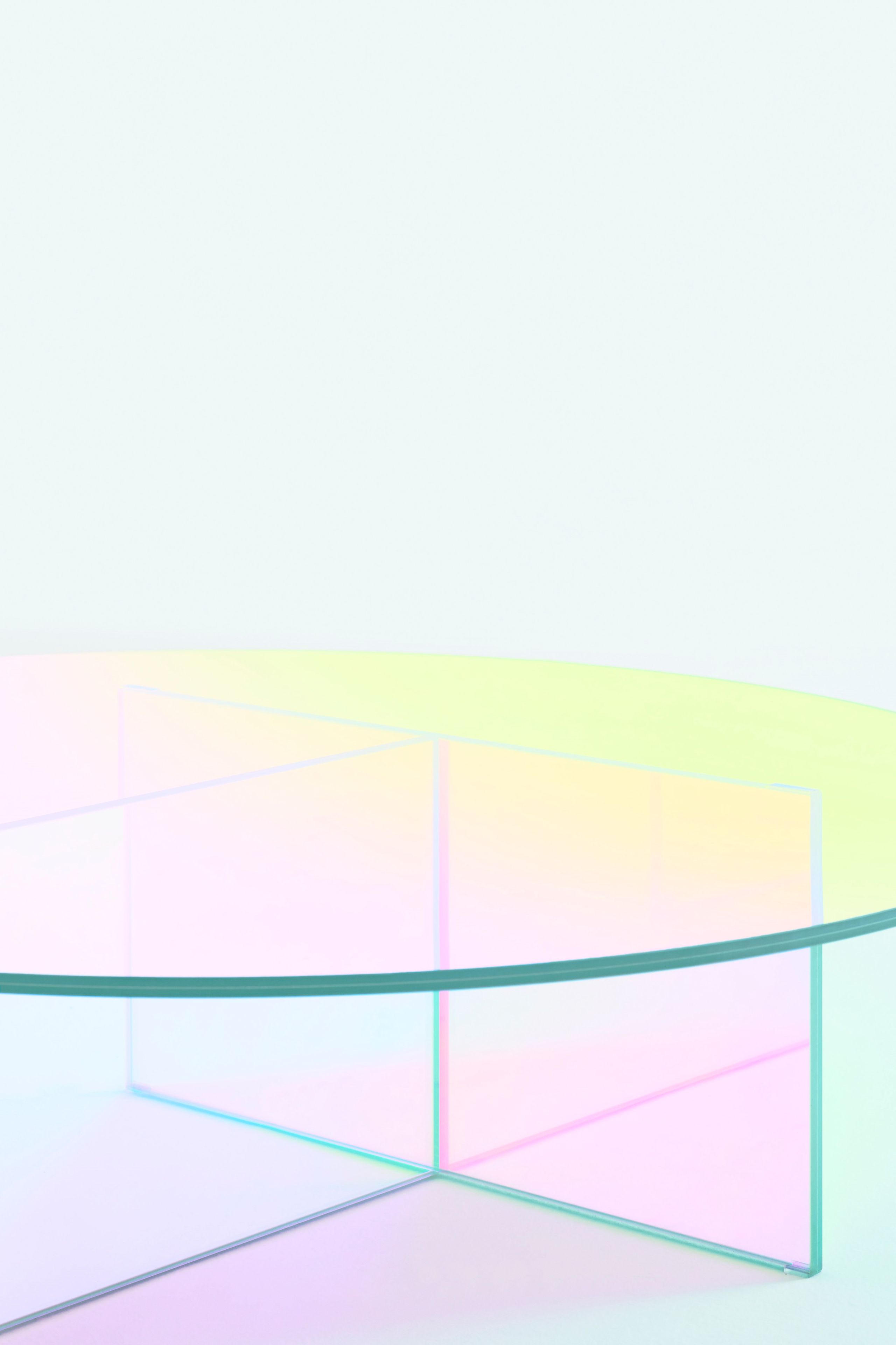 Кристалл овальный низкий журнальный столик Glas Italia Shimmer ARCH-00062871 - Вид №2