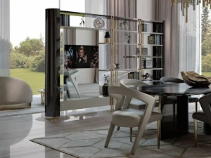 Bizzotto Открытый книжный шкаф с подставкой под телевизор Ikat