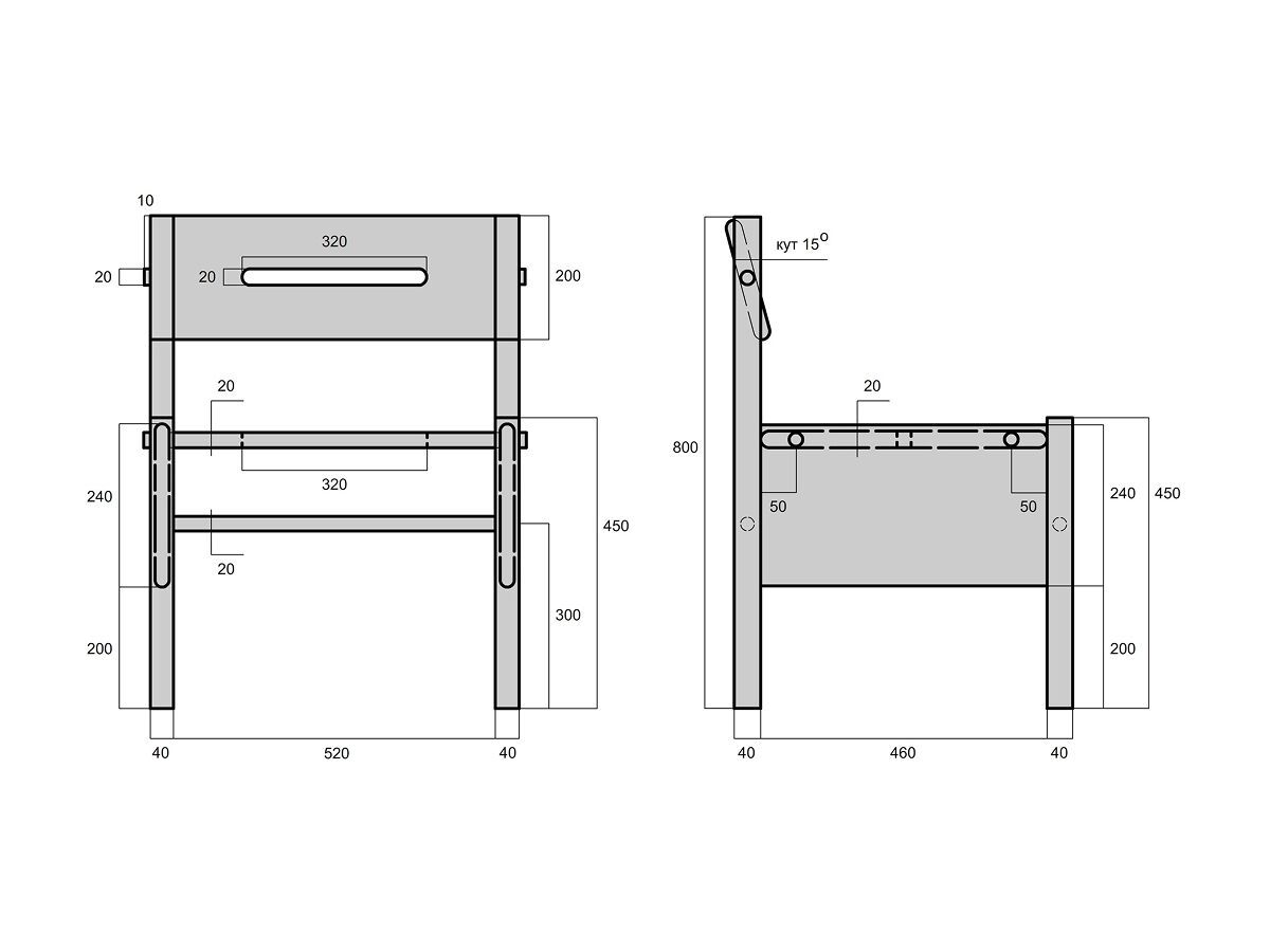 Дубовый стул без подлокотников Joyf Wabi ARCH-00076971 - Вид №2