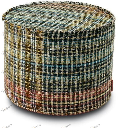 MissoniHome Пуф Cylinder из ткани нашивки с шотландским мотивом Dolomiti sun-id-1415146