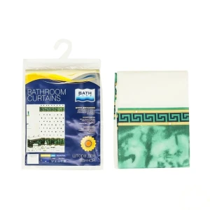 Штора для ванны Bath Plus Rome, 180x180 см, полиэстер, цвет зелёный