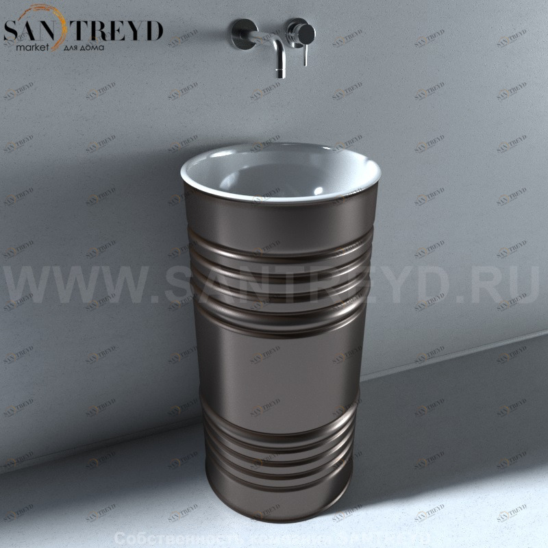 474344 Напольная раковина стоящая круглая Kerasan Artwork