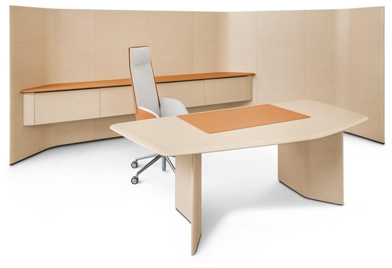 Poltrona Frau Отдельностоящая офисная перегородка из кожи L'ufficio - sistemi direzionali sun-id-1510678 - Вид №2