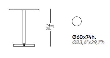 Круглый стол со спицами Bivaq сидеть ARCH-00066523 - Вид №1