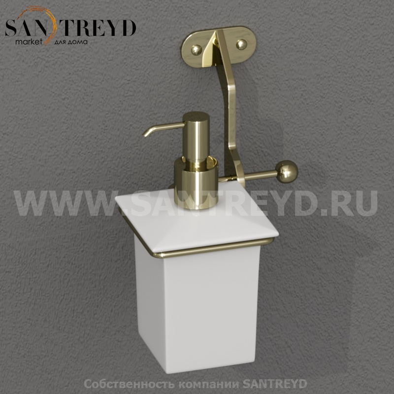 741291 Диспенсер для жидкого мыла, цвет Золотистый Kerasan ACCESSORIES Италия 