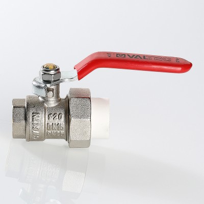 VTp.742.0.04007 Кран шаровой латунный с переходом на полипропиленовую трубу Valtec 40 х 1 1/4"  - Вид №8