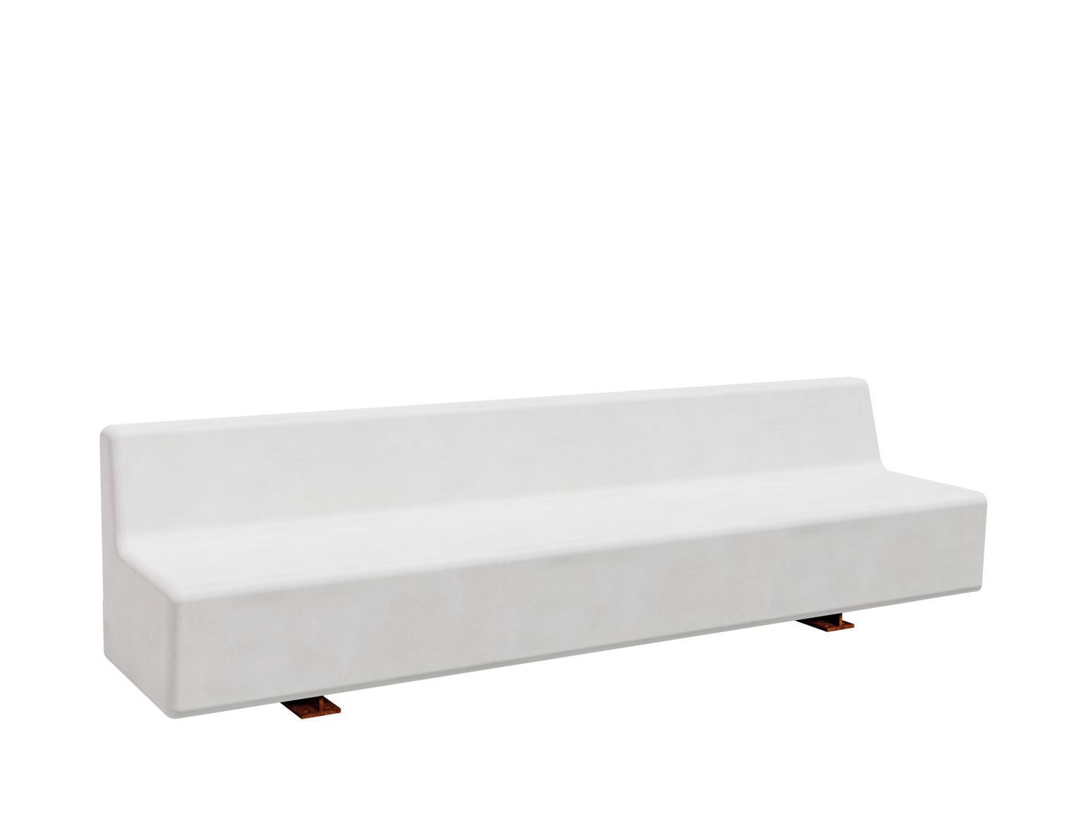 Бетонная скамья со спинкой amop Tejo ARCH-00065486 - Вид №1