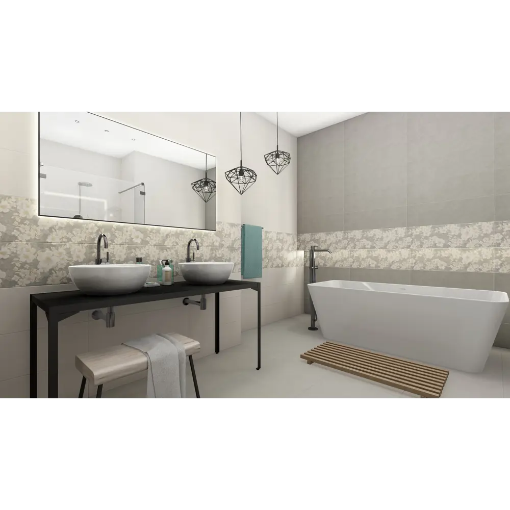 Плитка напольная «Орлеан» 1 50x50 см 1.25 м² цвет серый 82460205 STLM-2126248 Керамин  - Вид №3