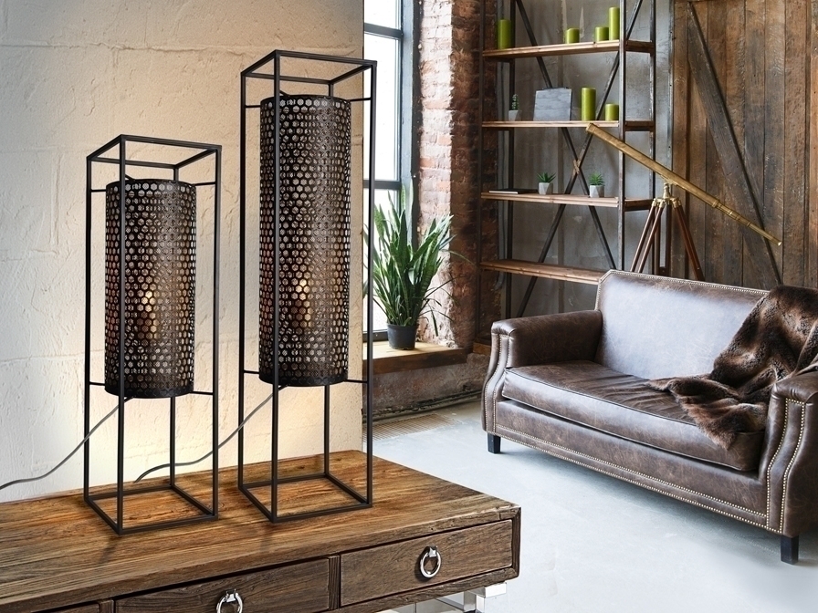 087667 Фонарь большой черный/золотой Schuller Vera - Вид №1