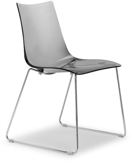 SCAB DESIGN Штабелируемый стул на салазках из поликарбоната Zebra 2274. - Вид №1