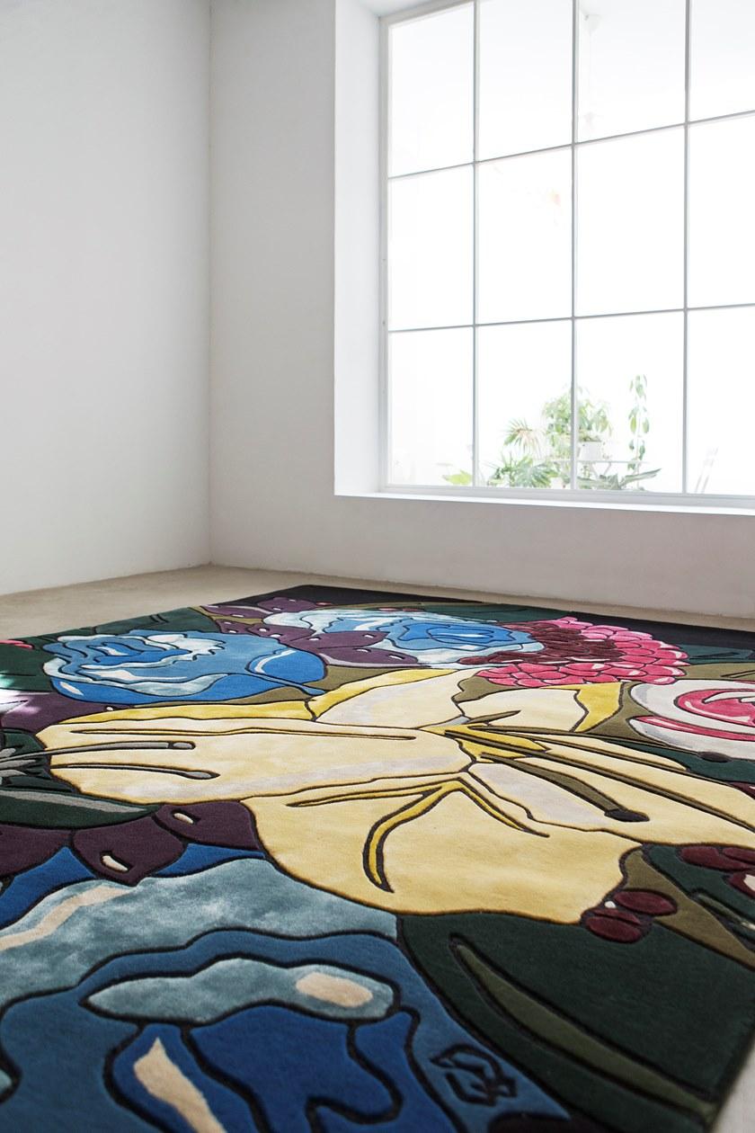 NOW Carpets Коврик ручной работы с цветочным рисунком из бамбукового шелка и шерсти Bloom sun-id-1387809 - Вид №6