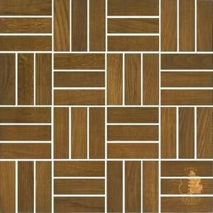 Мозаика и 3D панели из дерева Tarsi Паркет 307 Дуб Селект с брашью (Текстурированная) 331х331 мм.