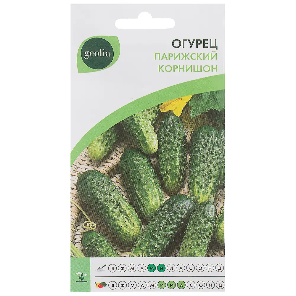 Семена огурцов GEOLIA Парижский корнишон - миниатюрные корнишоны для идеальной консервации 17584831 STLM-0008328