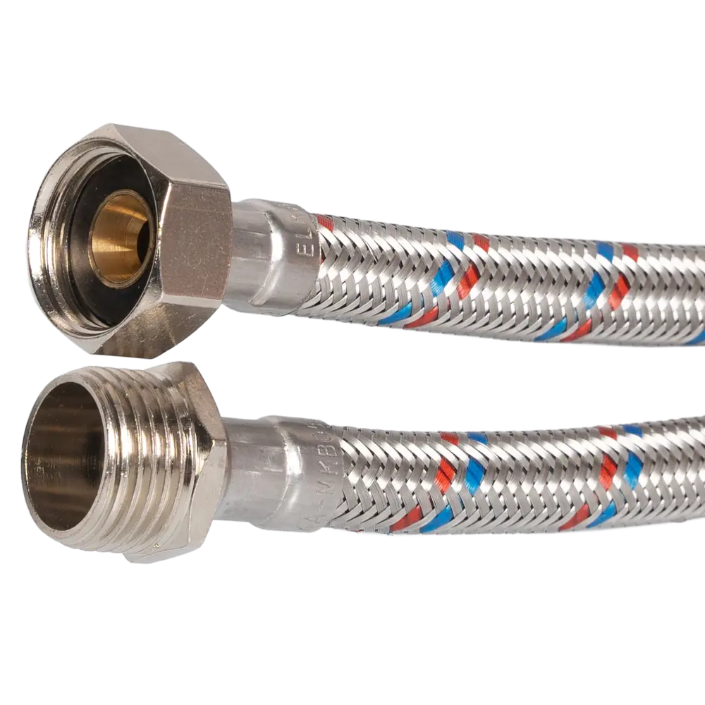 Гибкая подводка для воды Elka 1/2" 50 см наружная-внутренняя резьба STLM-2170428 - Вид №1
