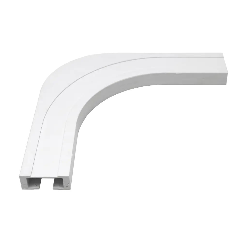 Эркер 90° для электрокарниза с винтовым креплением Эскар 77731 пластик цвет белый STLM-2172746