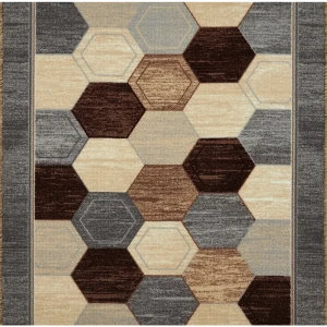 Ковровая дорожка полиамид/войлок Торения 1 м цвет коричневый