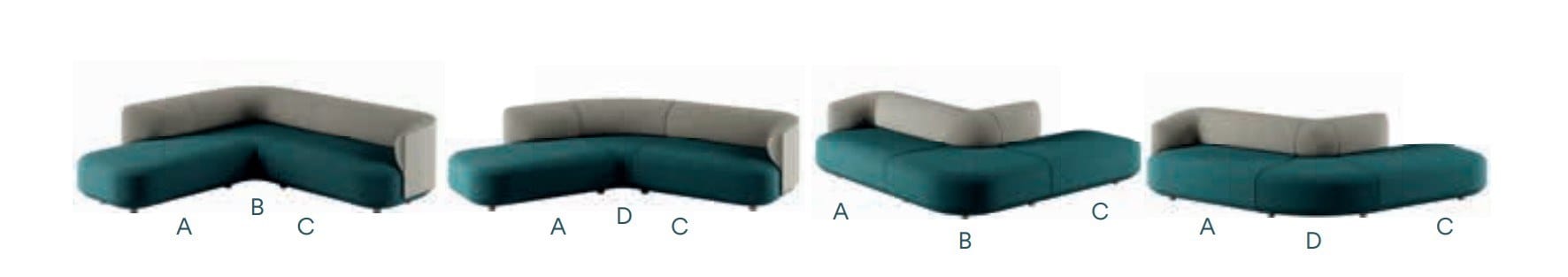 Модульный угловой диван из ткани FREZZA Afina ARCH-00087070 - Вид №12