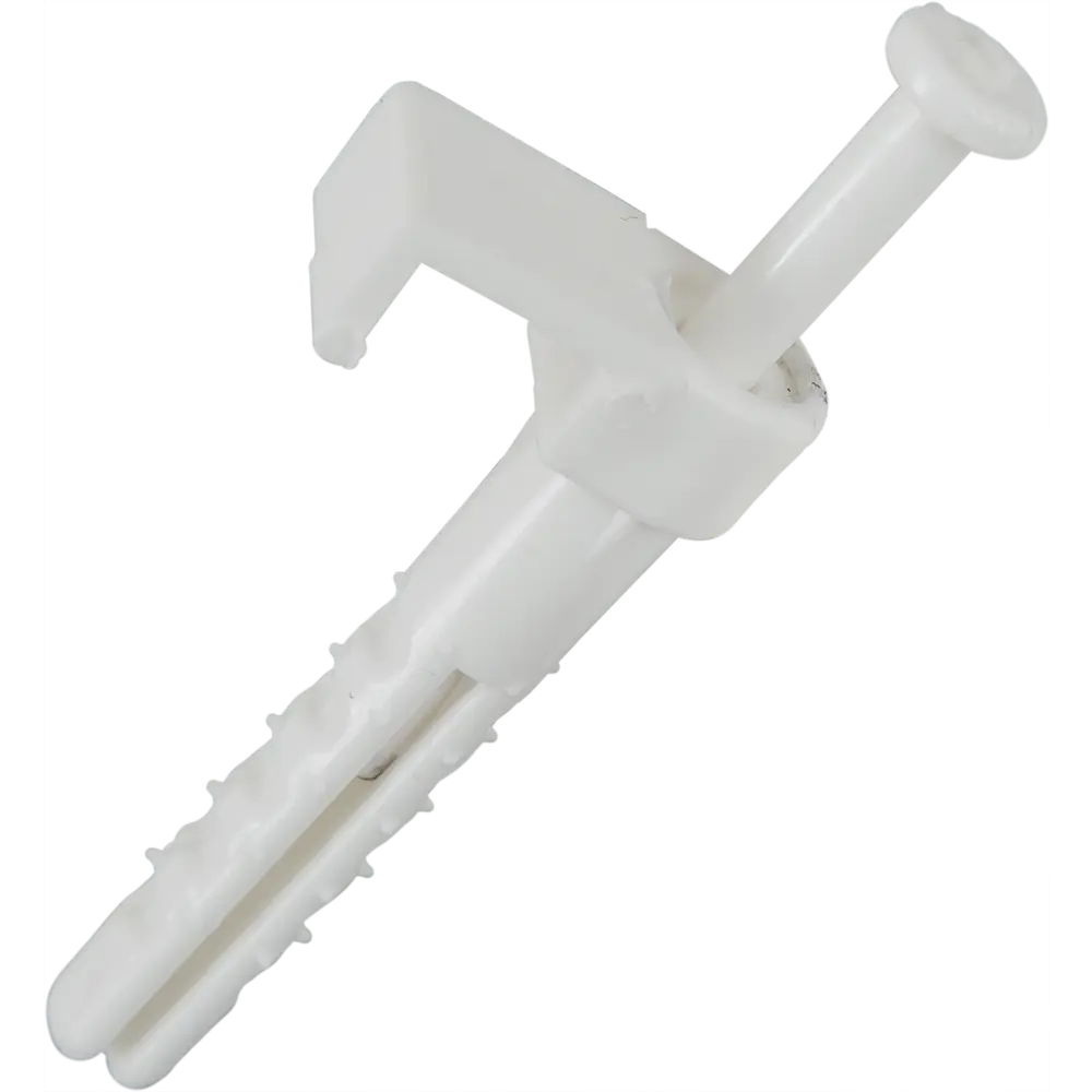 Дюбель-скоба для плоского провода 8.5х45 мм цвет белый пластик 40 шт ВС-ГРУПП STLM-2016970 - Вид №1