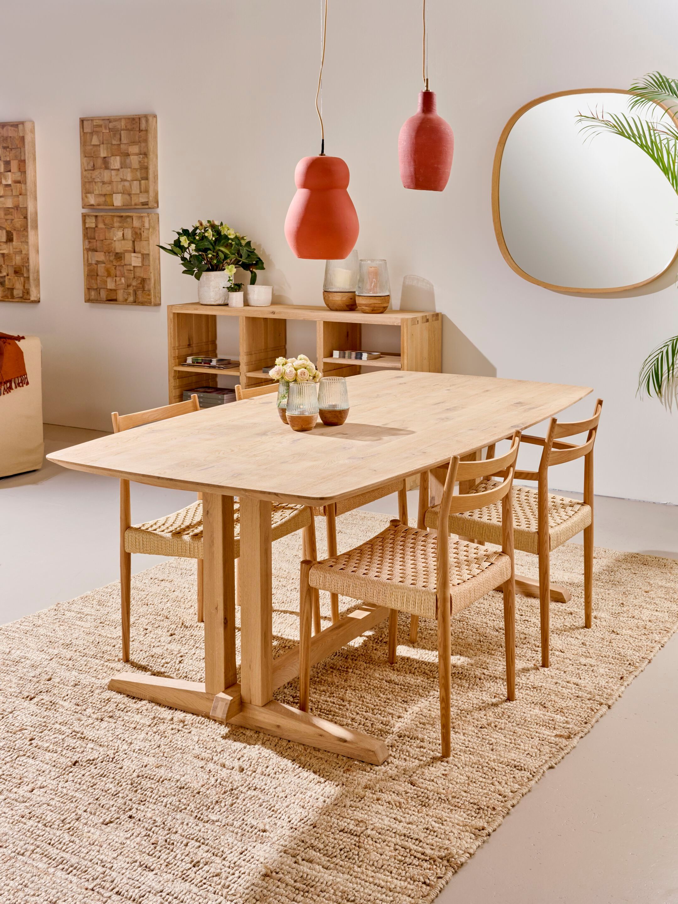 Квадратное зеркало из дуба с рамкой POMAX QUERCUS ARCH-00100390 - Вид №3