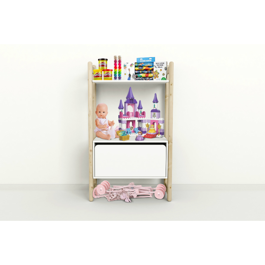 Гарнитур Midi В, 1 полка и 1 ящик-органайзер, лакированный Flexa 812630380 - Вид №2