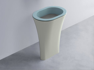 AMLA65-PL+AMPILO-CM+AMCOLO-PM Раковина Amedeo Ovale отдельностоящая cielo Enjoy + Amedeo