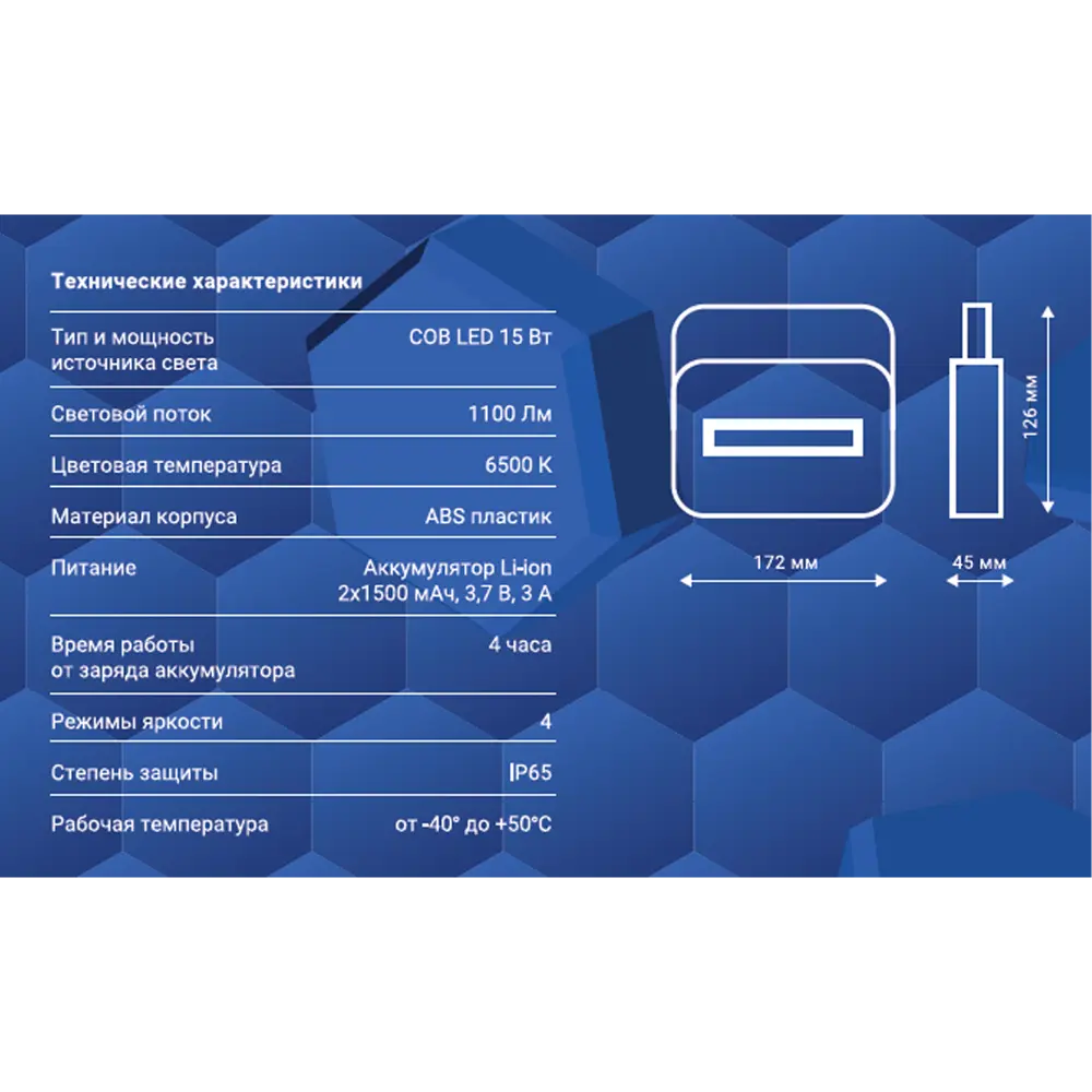 Светодиодный прожектор Santreyd с автономной работой до 4 часов 85882222 STLM-0065934 - Вид №5