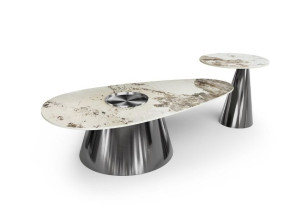 Журнальный столик из спеченного камня