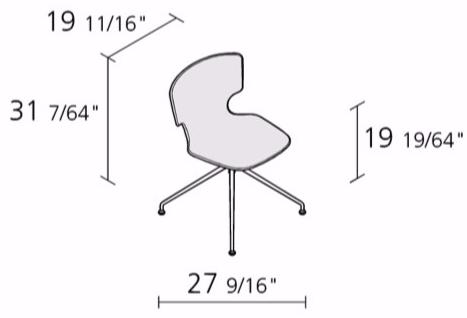 Alias Стул со съемным чехлом на козелке Enna erice sun-id-1417890 - Вид №2