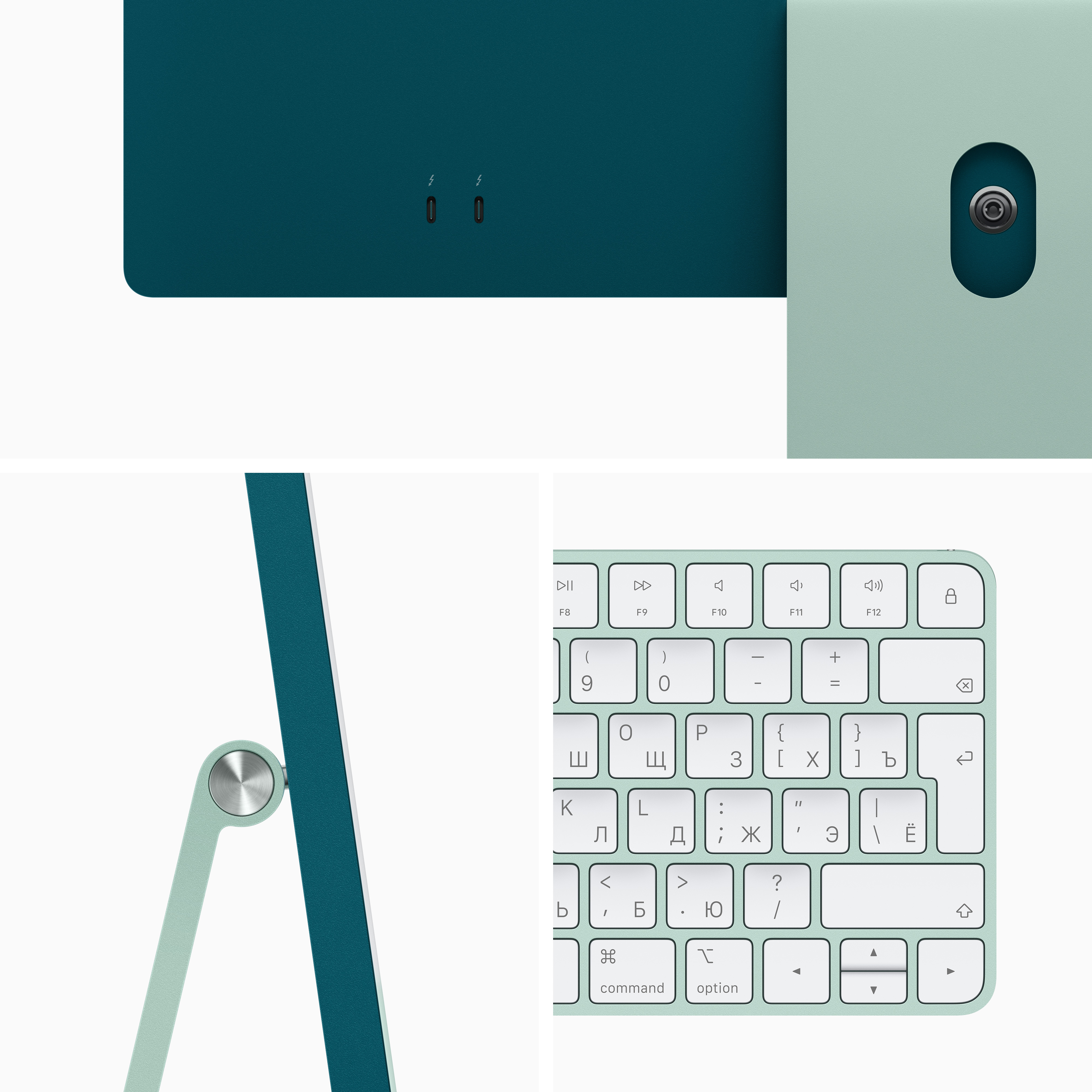 MJV83RU/A 24-inch imac with retina 4.5k display: m1 chip with 8-core cpu and 7-core gpu, 256gb - green Apple Santreyd  - Вид №3